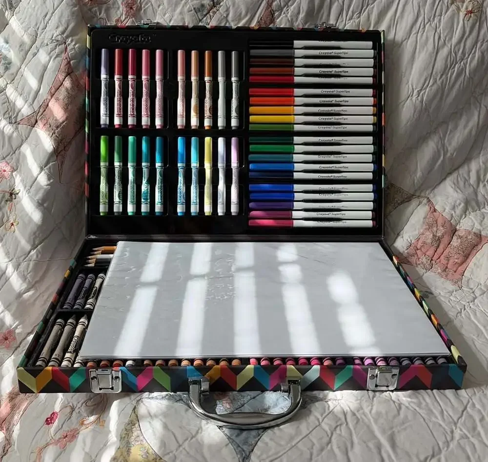 Crayola Chevron Pattern Art Case